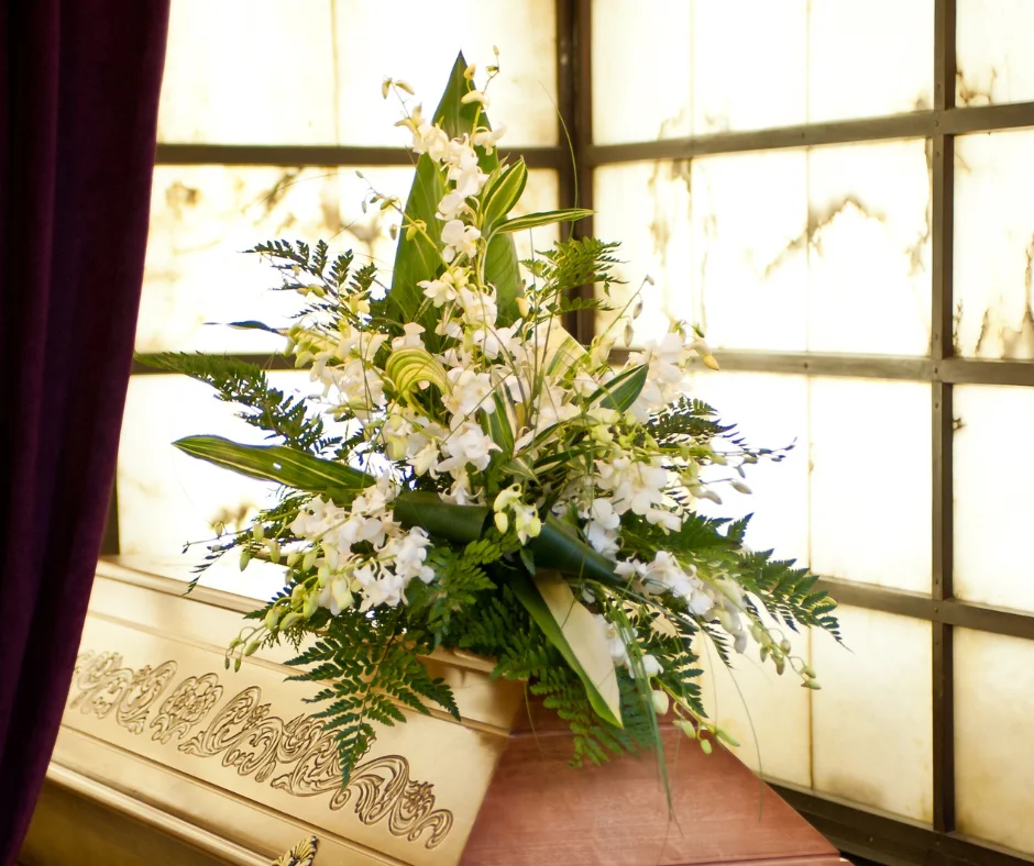 Smútočný aranžmán a ikebana