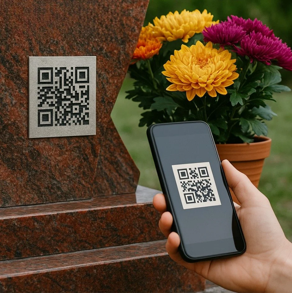 Ukážka QR kódu virtuálnej spomienky